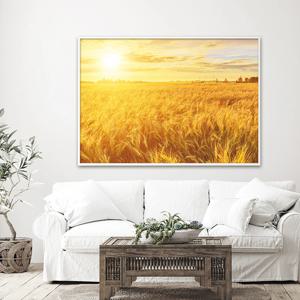 성공하는 붉은 태양 그림액자 10_황금들판