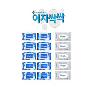 총 15팩 (물걸레청소포10팩, 정전기포5팩)