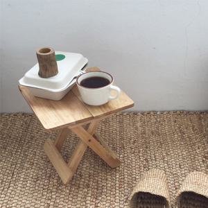 캠핑 화분 접이식 미니 피크닉 의자 받침대 테이블 사각