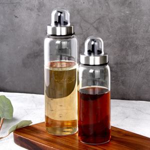 캡형 심플 오일병 300ml 꿀소분 참기름병 간장 소스통 유리병