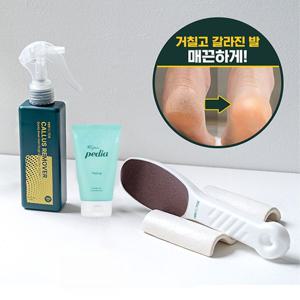 우레아 발각질제거제 풋 스프레이 & 양면 풋파일 2종 세트