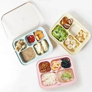 실리콘 흡착식판 아기식판 유아 뚜껑 식판