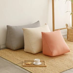 삼각 소형 중형 대형 쇼파 침대 등받이쿠션 등베개 등쿠션 솜포함 7C