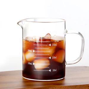 내열유리 계량컵 강화유리 비커컵 이유식 눈금 350ml