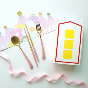 예쁜 키즈 어린이 수저세트 선물포장 실버 골드 (포크 사은품증정)