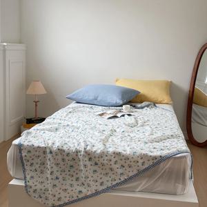 낸시 플라워 시원한 대나무 소재의 밤부 홑이불 2color