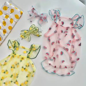바캉스 과일 시스루 나시 2colors 강아지여름옷 푸들옷