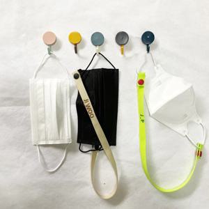 파스텔 접착식 단추후크 현관 마스크걸이 차키걸이 다용도 접착걸이_8color