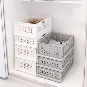 2+2 국내생산 슬라이딩 수납정리함 리빙박스 폴딩박스 2size 2colors