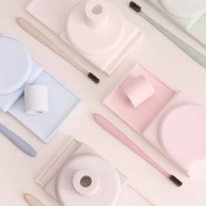 모던 심플 초흡수 규조토 칫솔/칫솔꽂이/비누받침/트레이 세트  (5colors)