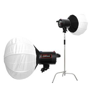 썬빔플래시 의류 제품 사진 촬영 조명 젬볼 C스탠드 세트