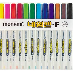 네임펜F 12색 중간글씨용
