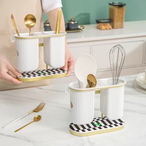 [해외] 프리미엄 물빠짐 규조토 수저통 수저꽂이 집들이 선물