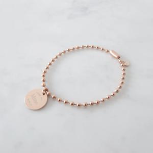 ALWAYS WITH 강아지 인식표 목걸이 - 로즈골드 볼체인
