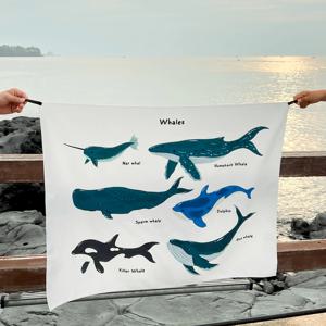 푸른빛 고래의 꿈,  패브릭 포스터 / 06 Whales /