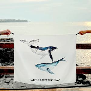 푸른빛 고래의 꿈,  패브릭 포스터 / 07 Today is a new begining /