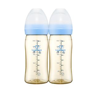 트윈팩 22new PPSU 젖병 240ml (스카이블루/노꼭지 2개입)