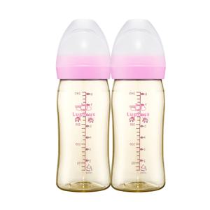 트윈팩 22new PPSU 젖병 240ml (블러쉬핑크/노꼭지 2개입)