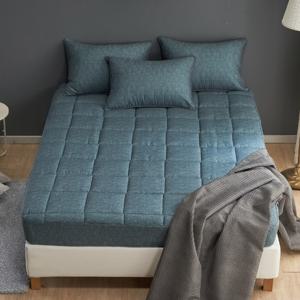 도톰한 토퍼형 밴드형 항균 누빔 사계절 침대 매트리스 커버 S Q 5C