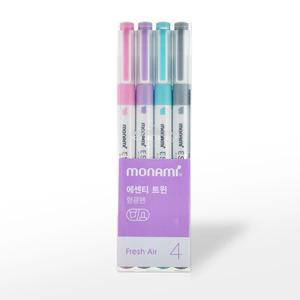 모나미 후레쉬에어 에센티트윈세트 형광펜(4색)