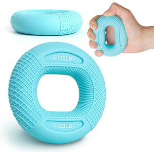 듀얼 실리콘 손가락 도넛 악력기 LUAZ-ZU 스카이 5-10kg