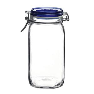 피도 블루 1500ml 유리병 밀폐용기 저장 캐닝자