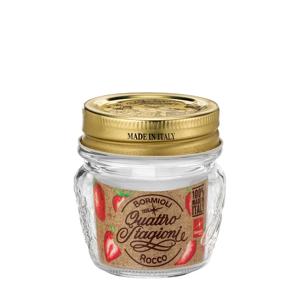 콰트로 미니 80ml 양념 디저트 유리병 홈 캐닝자