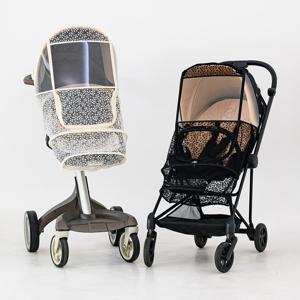 플뢰르 자수 유모차 모기장 레이스 가리개 통풍 커버 덮개