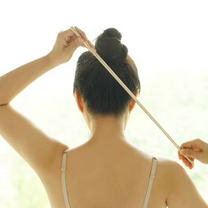 방짜유기 롱스틱 괄사 마사지기 50cm