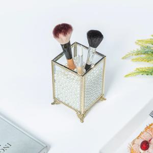 골드 브러쉬 정리함 꽂이 보관함 거치대