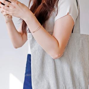 국내제작 모먼트 데일리 에코백 심플스트라이프 3size