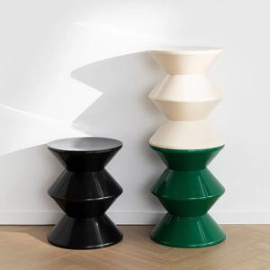 [해외] 모래시계 스툴 사이드 테이블 침실 협탁 6colors