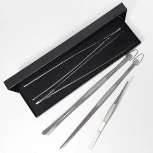 스텐 요리핀셋 주방집게 캠핑 고기집게 2종 선물세트