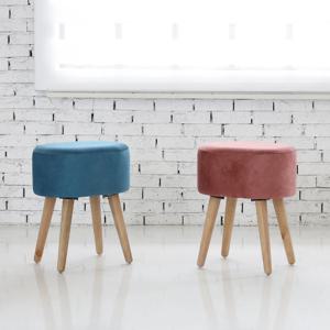 조아 벨벳 스툴 동그란 낮은 의자 2colors