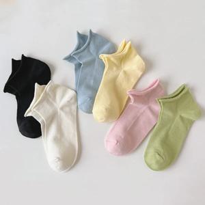 발목 단색 돌돌이 무압박 여성양말 6종1세트 204862