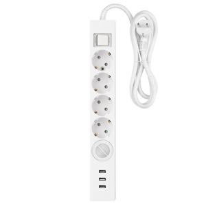 국산 USB 3포트 과부하 5구 멀티탭 (5V,3A USB 충전기) 1.5m/3m/5m