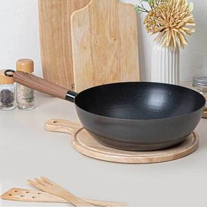 위생적인 불소수지코팅 무쇠 IH 궁중팬 웍 24cm