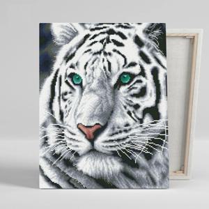 DIY캔버스형 보석십자수 40x50cm 청안의 백호