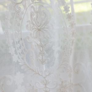 3종 선택 자수 레이스 쉬폰커튼 30 x 270cm까지 세로길이 무료연장 맞춤제작
