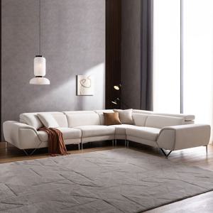 제니스 6인 코너 모듈형 새터스 기능성 패브릭 소파