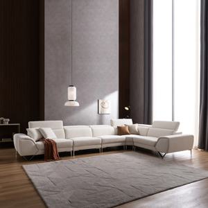 제니스 8인 코너 모듈형 새터스 기능성 패브릭 소파
