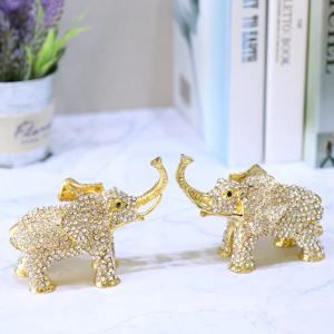 재물가득 인테리어소품 큐빅 코끼리장식품 보석함 CEL001