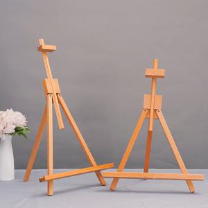접이식 삼각 원목 데이블 이젤 탁상용 책상용 학생 스튜디오 A자 프레임 디스플레이 선반