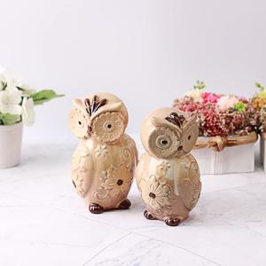 도자기부엉이장식품 인테리어소품 W200 2P SET