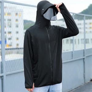얇은 남성 썬캡형 후드집업 냉감 스킨쿨러 상의