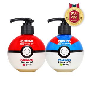 리치 포켓몬볼 키즈 펌핑치약 250g x 2개 딸기/ 사과 2종 택1