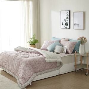 국산 면 모달 차렵 세트 항균 솜 침구류 호텔 블루 홈쇼핑 몽슈슈 SS/Q,2COLORS