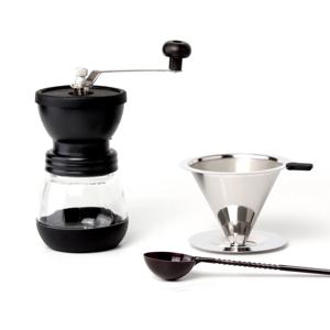 커피분쇄기 핸드드립세트 슬리브 스텐파인드립커피세트 원두가는기계 홈카페 커피용품