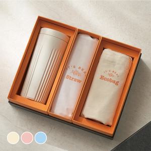 사탕수수로 만든 잇츠리얼 텀블러 16oz/에코백/PE빨대 세트 (무료각인)