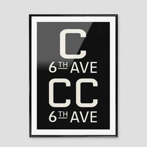 NYC 서브웨이 사인 포스터 (CCC) - A4 A3 A2 50X70